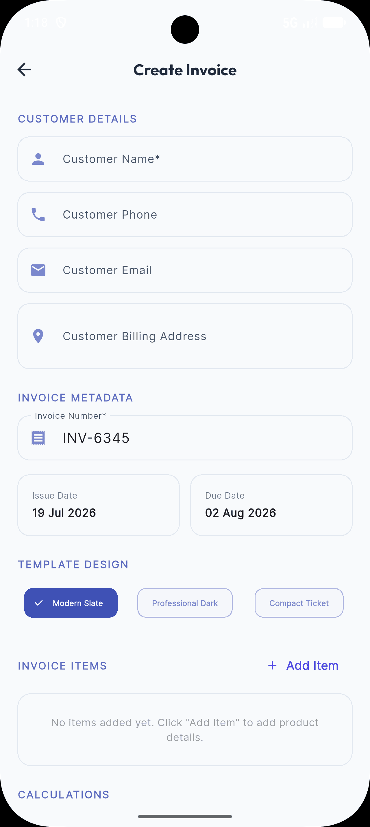 LulahInvoice App